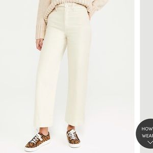 Ann Taylor High Rise Wide Leg Jeans